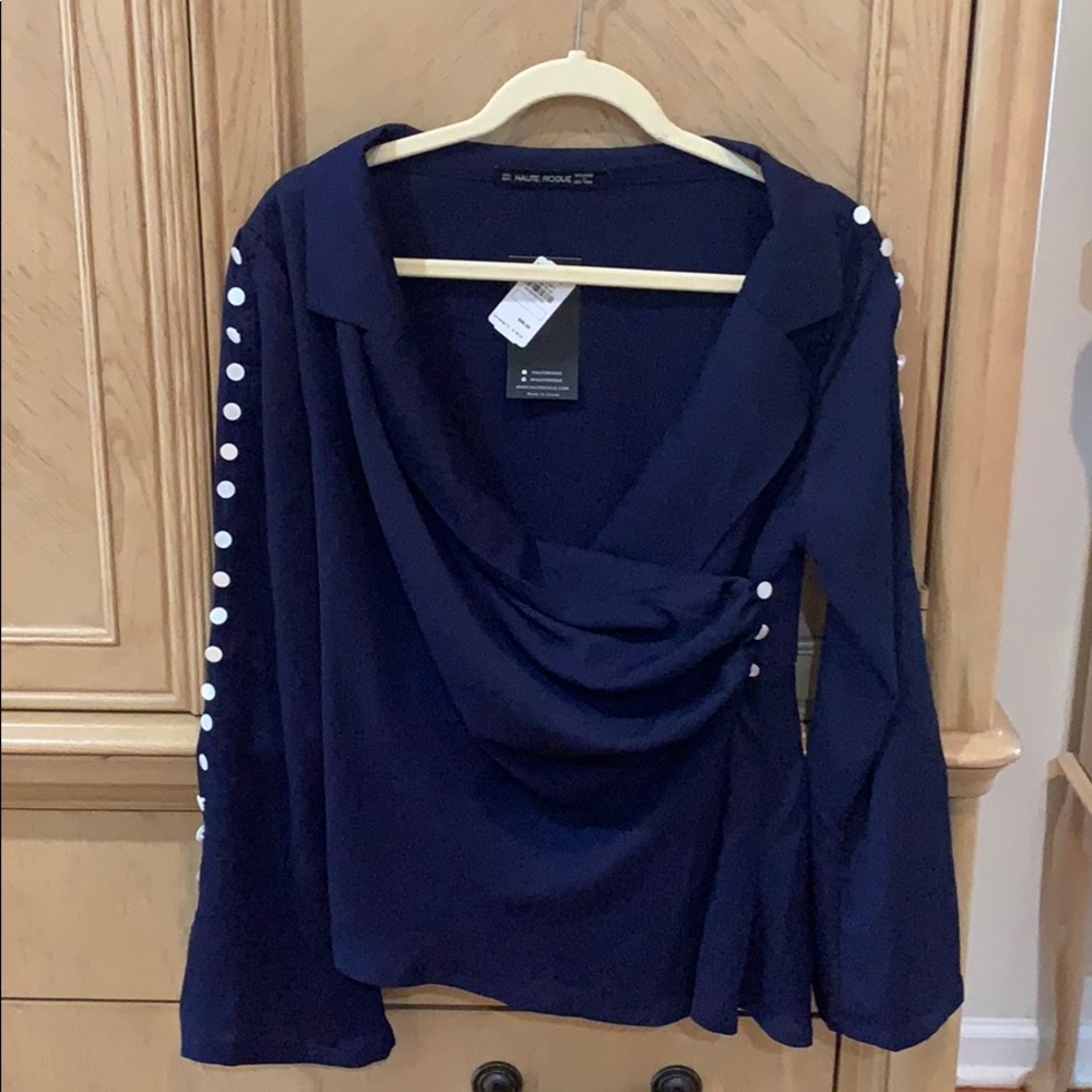NWT Haute Rouge blouse